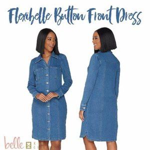 NWT Belle button jean dress